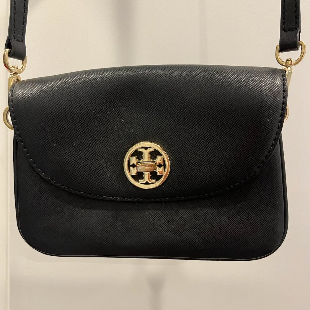TORY BURCH Saffiano Leather Crossbody Bag